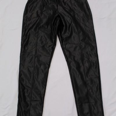 Primark Women's Faux Leather Moto Pull-On Leggings LV5 Black Size US:8/10 NWT